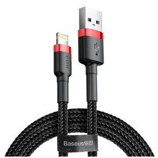 Кабель Baseus Cafule Lightning 1.0 М 2 A CALKLF-B19 R-Black 252300 фото