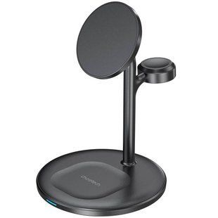 Бездротовий зарядний пристрій Choetech T585-F 3in1 Magnetic Wireless Charger Station For Apple (T585-F-101CCBK) 350221 фото