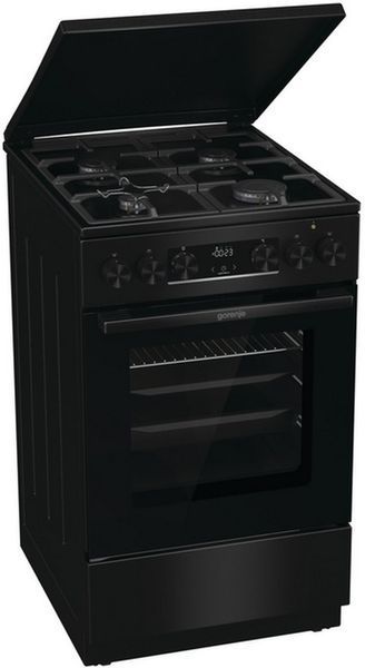 Плита Gorenje комбінована, 70л, 50x60см, дисплей, чавун, чорний (GK5C42BF) 375069 фото