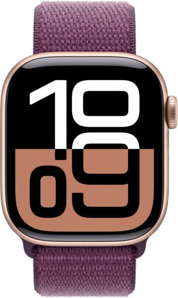Смарт-годинник Apple Watch Series 10 GPS 46mm Rose Gold Aluminium Case with Plum Sport Loop MWWV3 320065 фото