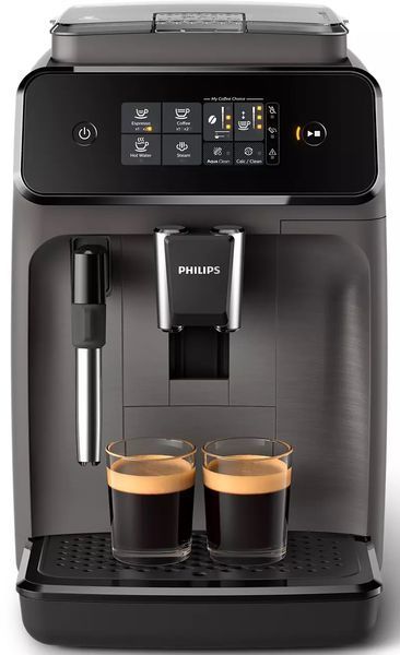 Кавомашина Philips Series 1200 1.8л, зерно, ручний капучинатор, авторецептів - 2, чорний (EP1224/00) 367471 фото