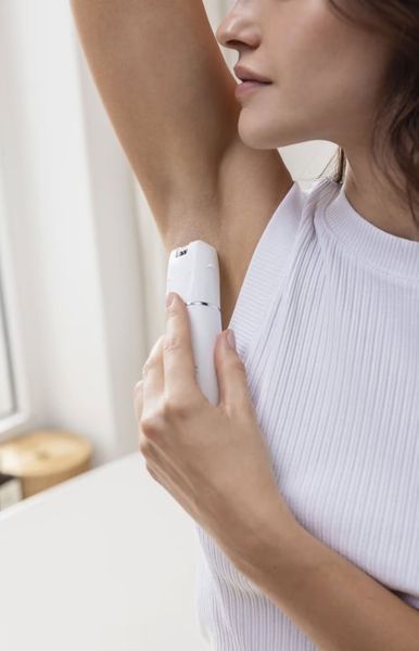 Епілятор Panasonic пінцетний, акумуляторний , пінцет.-60, волог.+сух., насадок-7, футляр , голубий-білий (ES-EY90-A520) 366773 фото