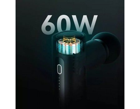 Ударний масажер для тіла Xiaomi WOLONOW Massage Gun Lite (FGMN-R-35) Black 281210 фото