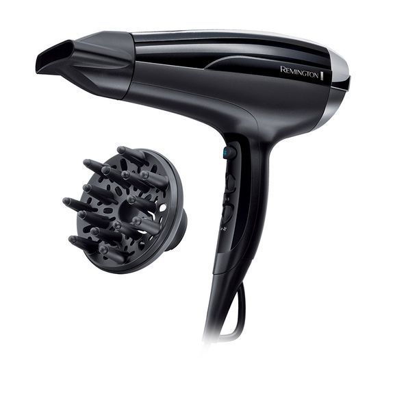 Фен Remington Pro-Air Shine, 2300Вт, 3 режими, дифузор,турмалінова іоніз-я, хол. обдув, чорний (D5215) 380988 фото