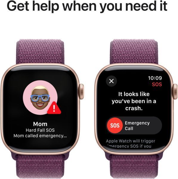 Смарт-годинник Apple Watch Series 10 GPS 46mm Rose Gold Aluminium Case with Plum Sport Loop MWWV3 320065 фото