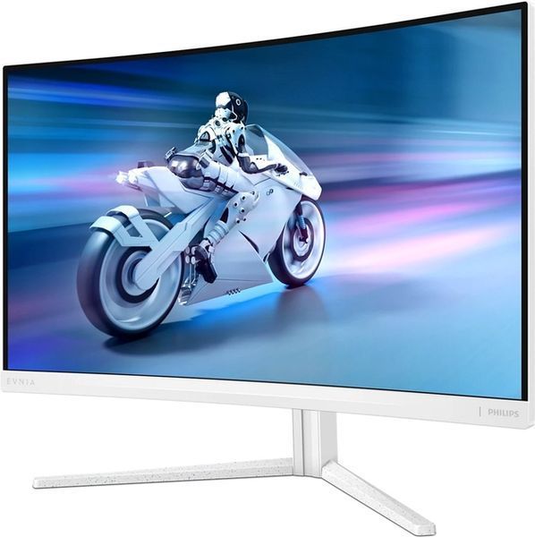 Монiтор TFT PHILIPS 27" Evnia 27M2C5501/00 VA Curved QHD 180Hz HDMI DP HAS Ambiglow White 324047 фото