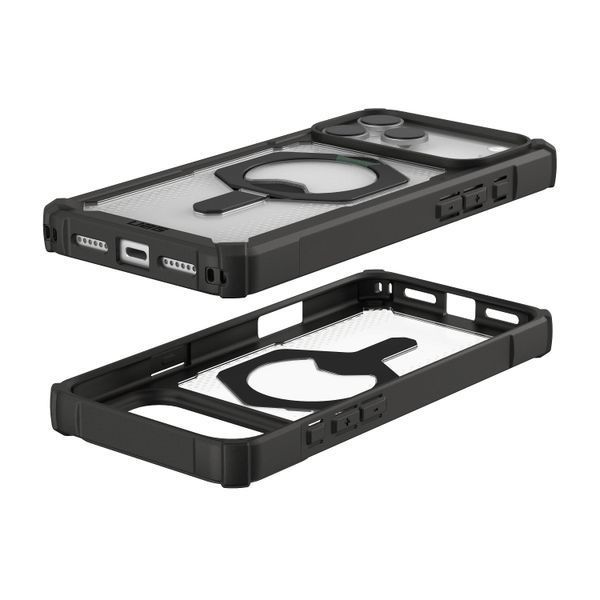 Чохол UAG для iPhone 17 Pro Max, Plasma XTE MagSafe, Clear/Titanium (114528114G36) 406705 фото