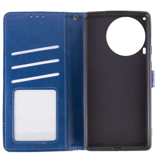 Шкіряний чохол-книжка GETMAN Gallant (PU) для TECNO Camon 30 (CL6) Синій 358671 фото