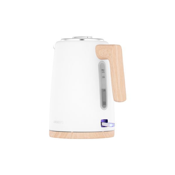 Електрочайник Ardesto EKL-F420WWD, 1.7л, метал, мат, Strix, білий 370203 фото