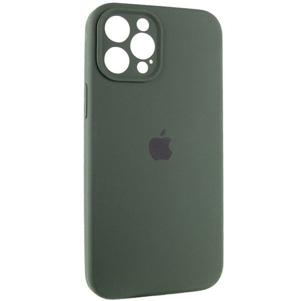 Чохол Silicone Case Full Camera Protective (AA) для Apple iPhone 12 Pro Max (6.7") Зелений / Cyprus Green 204866 фото