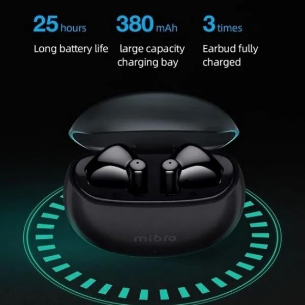 Навушники Mibro Earbuds 2 Black 268880 фото