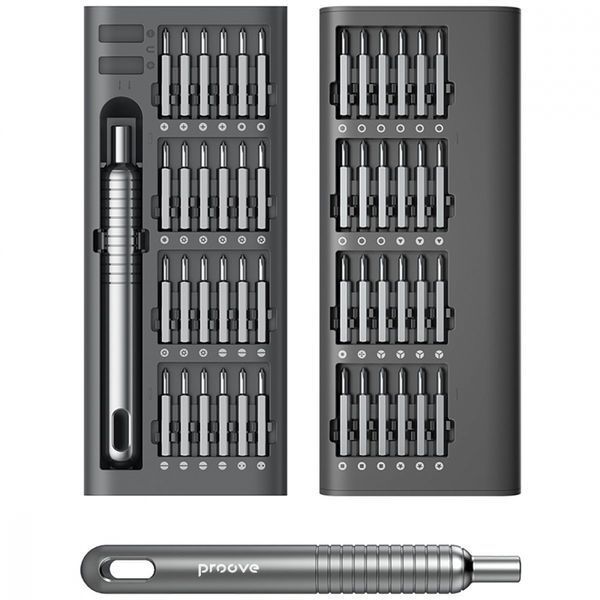 Багатофункціональний набір викруток Proove Fixer 51in1 (MTSF51000003) Gray 340354 фото