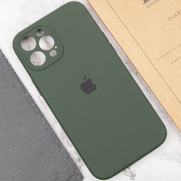 Чохол Silicone Case Full Camera Protective (AA) для Apple iPhone 12 Pro Max (6.7") Зелений / Cyprus Green 204866 фото