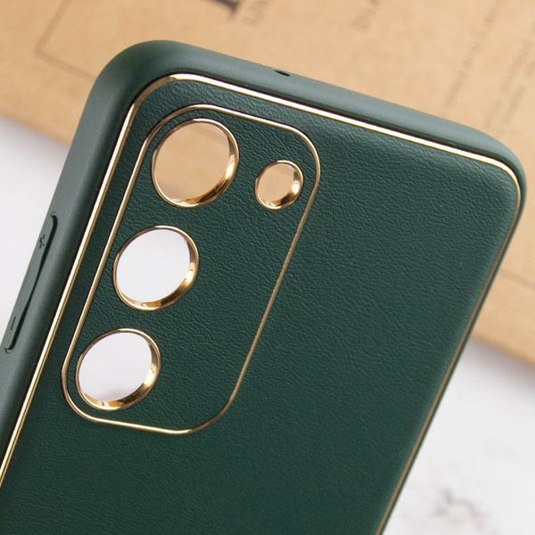 Шкіряний чохол Xshield для Samsung Galaxy S24 Зелений / Army Green 285979 фото