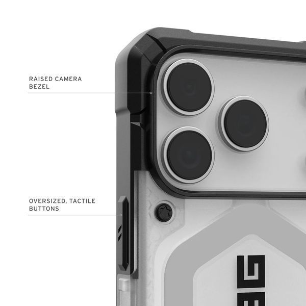 Чохол UAG для iPhone 17 Pro, Pathfinder Clear MagSafe, Ice/Silver (114551114333) 398288 фото