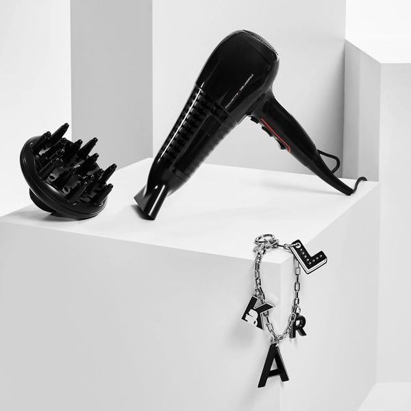 Фен Rowenta x Karl Lagerfeld Powerline, 2100Вт, 3 режими, дифузор, іоніз-я, хол. обдув, чорний (CV591LF0) 369305 фото