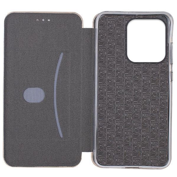 Шкіряний чохол-книжка Classy для Xiaomi Redmi Note 13 Pro 4G / Poco M6 Pro 4G Золотий 377789 фото