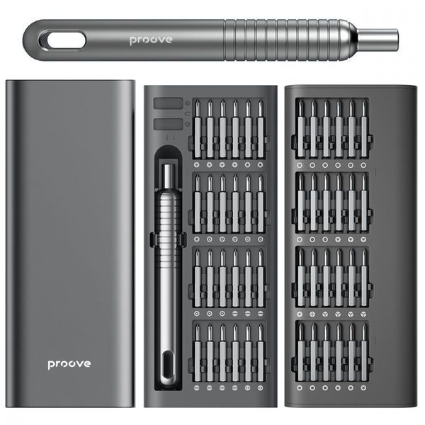 Багатофункціональний набір викруток Proove Fixer 51in1 (MTSF51000003) Gray 340354 фото
