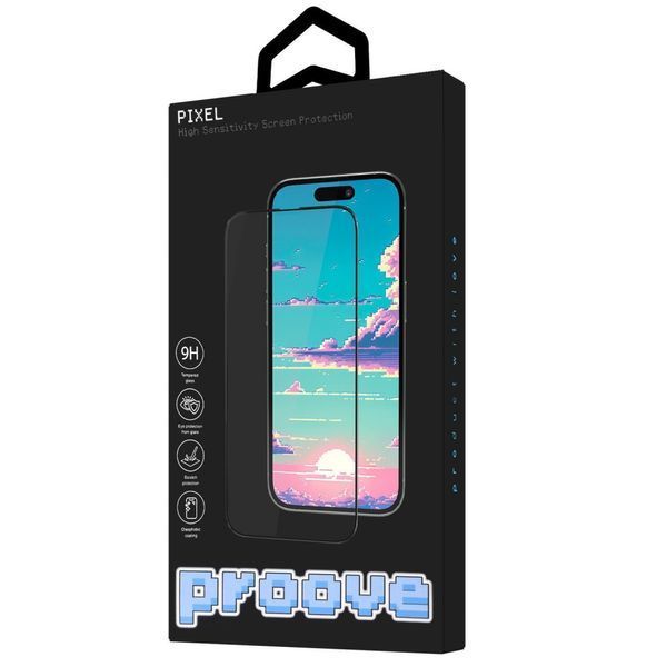 Захисне скло iPhone 16 Pro/17 Proove Pixel (PGPPXI16P001) black 338848 фото