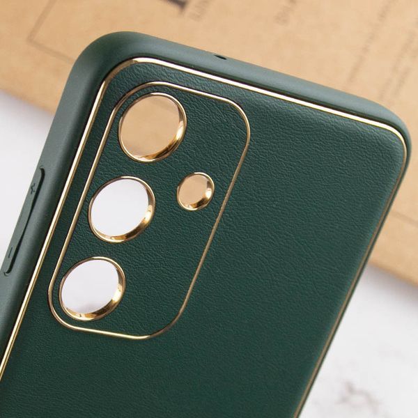 Шкіряний чохол Xshield для Samsung Galaxy S24 Зелений / Army Green 285979 фото