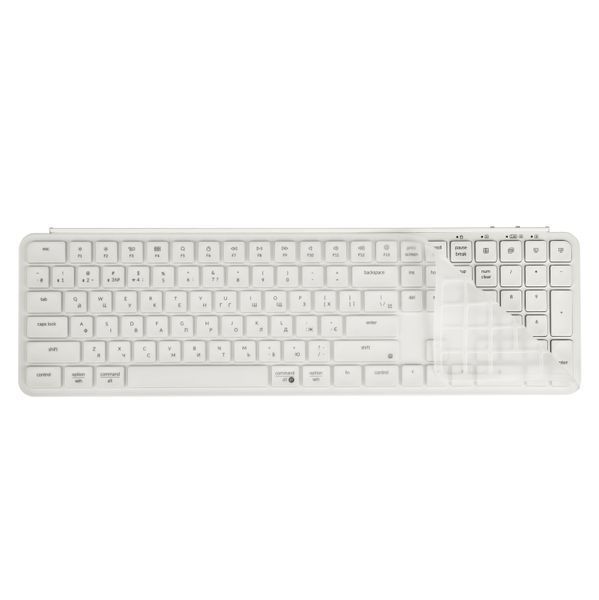 Клавіатура мембрана Keychron B6 Pro, USB/WL/BT, ivory white (B6P-K8-UA) 370066 фото