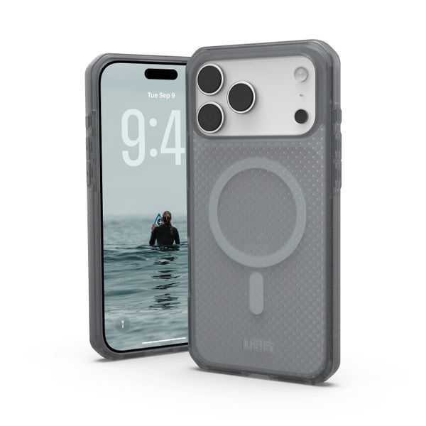 Чохол-накладка iPhone 17 Pro Max UAG Dot MagSafe, Ash (114537113131) 394697 фото
