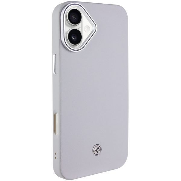 Чохол PC+Leather SGP with MagSafe для Apple iPhone 16 (6.1") Grey 322295 фото