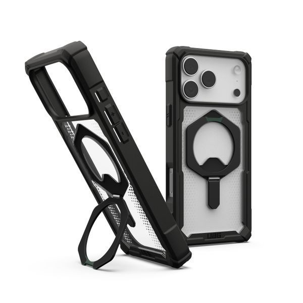 Чохол UAG для iPhone 17 Pro Max, Plasma XTE MagSafe, Clear/Titanium (114528114G36) 406705 фото