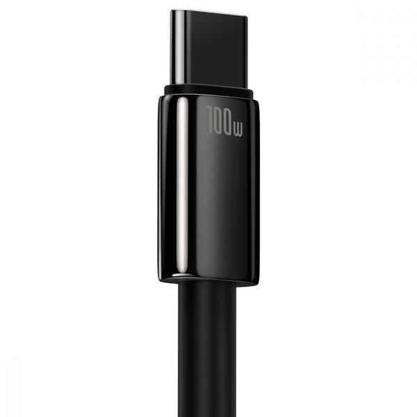 Кабель Baseus Tungsten Gold Fast Charging USB to Type-C 100W (2m) (CAWJ000101) black 396910 фото