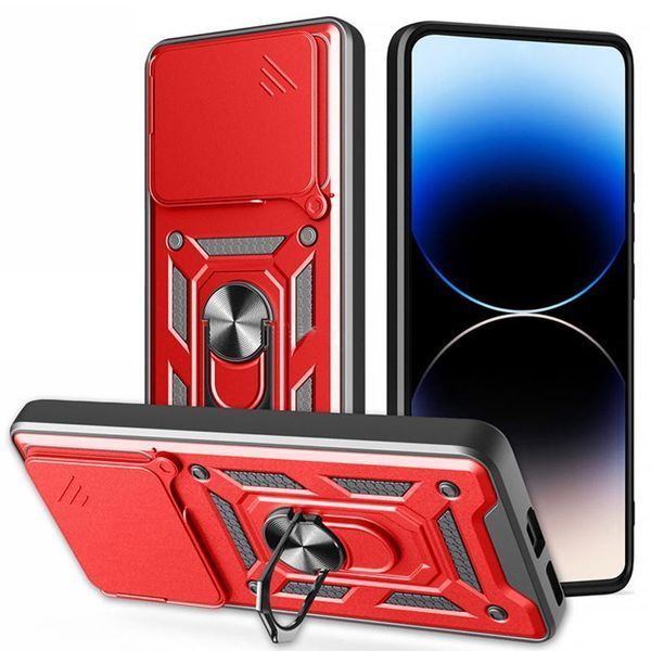 Чохол Ummi Camshield Serge Ring для Xiaomi Poco M7 Pro 5G Червоний 390758 фото