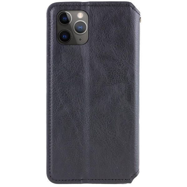 Шкіряний чохол-книжка GETMAN Cubic (PU) для Apple iPhone 12 Pro / 12 (6.1") Чорний 398570 фото