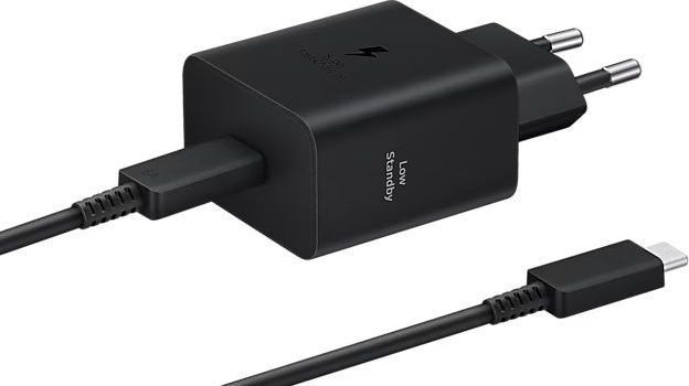 Зарядний Пристрій Samsung 45W Compact Power Adapter (w C to C Cable) EP-T4511XBEGEU / Чорна 307232 фото
