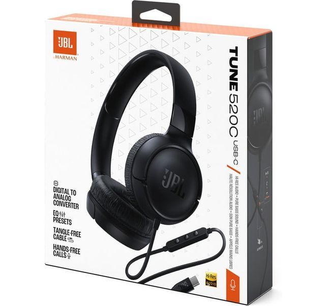 Навушники JBL Tune 520C USB-C (JBLT520CBLK) Black 360533 фото