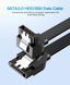 Кабель UGREEN US217 Angled SATA 3 Data Cable 0.5m Black (30797) 278836 фото 3