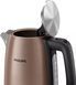 Електрочайник Philips Viva Collection 1.7л, метал, LED підсвітка, мідно-чорний (HD9355/92) 369208 фото 6