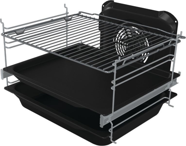 Плита Gorenje електрична склокерамічна, 70л, 50x60см, дисплей, приготування з паром, програматор, білий (GECS5C70WA) 374097 фото