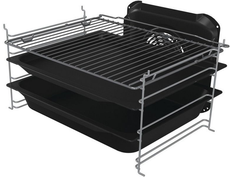 Плита Gorenje комбінована, 70л, 50x60см, дисплей, чавун, чорний (GK5C42BF) 375069 фото