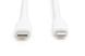 Кабель DIGITUS USB-C > Lightning заряджання/синхронізації, USB 2.0, 60W, силіконовий, 2м, білий (AK-600110-020-W) 372998 фото 2