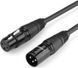 Кабель UGREEN AV130 XLR Male To Female Cable 2m (20710) Black 314292 фото 2