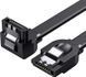 Кабель UGREEN US217 Angled SATA 3 Data Cable 0.5m Black (30797) 278836 фото 1