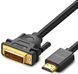 Кабель UGREEN HD106 HDMI To DVI Cable 2m Black (10135) 278885 фото 1