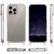 Чохол TPU Transparent with Straps для Apple iPhone 14 Pro (6.1") Red / White 312923 фото 3