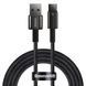 Кабель Baseus Tungsten Gold Fast Charging USB to Type-C 100W (2m) (CAWJ000101) black 396910 фото 1