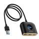 USB-Хаб Baseus Square Round USB To USB 3.0 + 3USB 2.0 (1m) CAHUB-AY01 Black 275373 фото 3