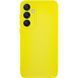 Чохол TPU GETMAN Liquid Silk Full Camera для Samsung Galaxy S24 Жовтий / Flash 397582 фото 1