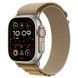 Ремінець Apple Watch Alpine Loop Band Small Для Watch 49mm - Natural Titanium Finish - Tan (MXN13) 330112 фото 1