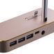 Док-станція Coteetci Apple Watch+iPhone Lighting+Type C+3USB Gold [CS7200-CEG] 71932 фото 3