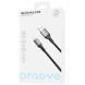 Кабель Proove ReGen Silicone Lightning 2.4A (1m) (CCRS12001101) black 355574 фото 2
