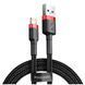 Кабель Baseus Cafule Lightning 1.0 М 2 A CALKLF-B19 R-Black 252300 фото 1