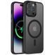 TPU+PC чохол Metal Buttons with MagSafe Colorful для Apple iPhone 12 Pro Max (6.7") Чорний 273292 фото 1
